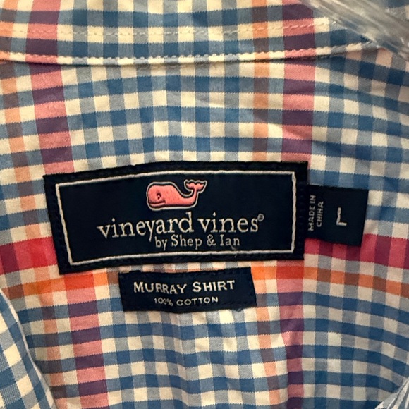Vineyard Vines Murray Shirt | Plaid Long Sleeve Button‑Down | Size Large - Picture 2 of 16